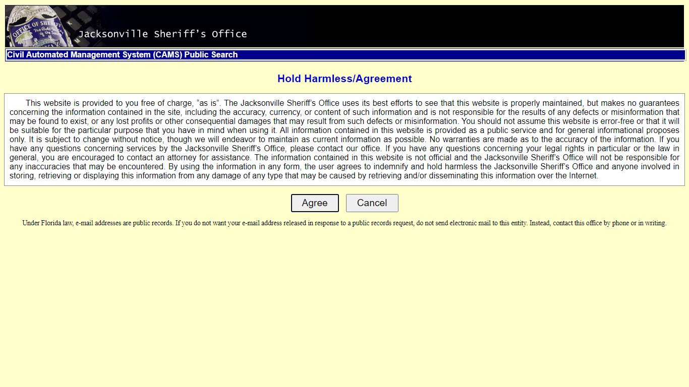 Civil Automated Management System (CAMS) Public Search - jaxsheriff.org
